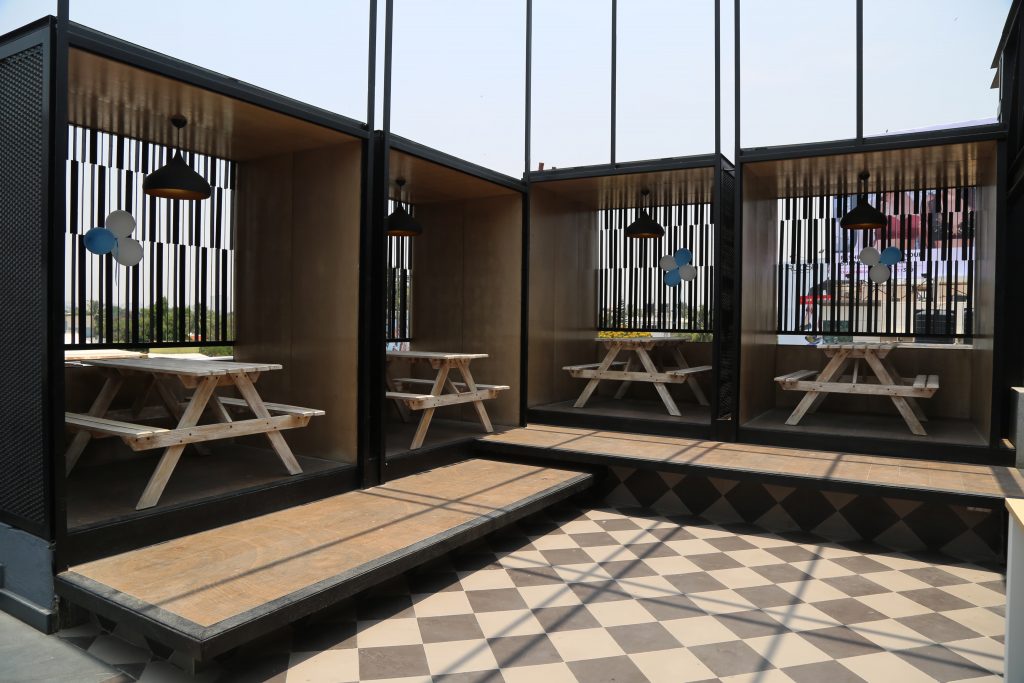 The coolest veranda at MarketOne; in MarketOne India's stylish new office