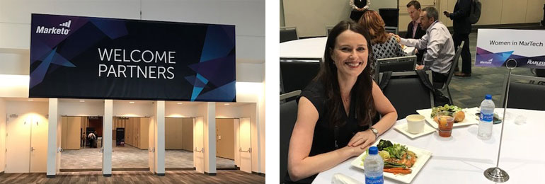 What a welcome to the Partners Day and Linda attending the Women in Martech lunch at Marketo's Marketing Nation Summit
