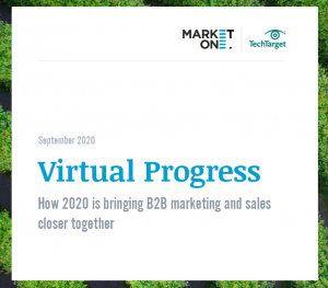 Virtual Progress How 2020 is bringing B2B marketing and sales closer together